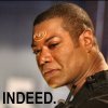 Indeed. (Teal'c with hair-- Christopher Judge)